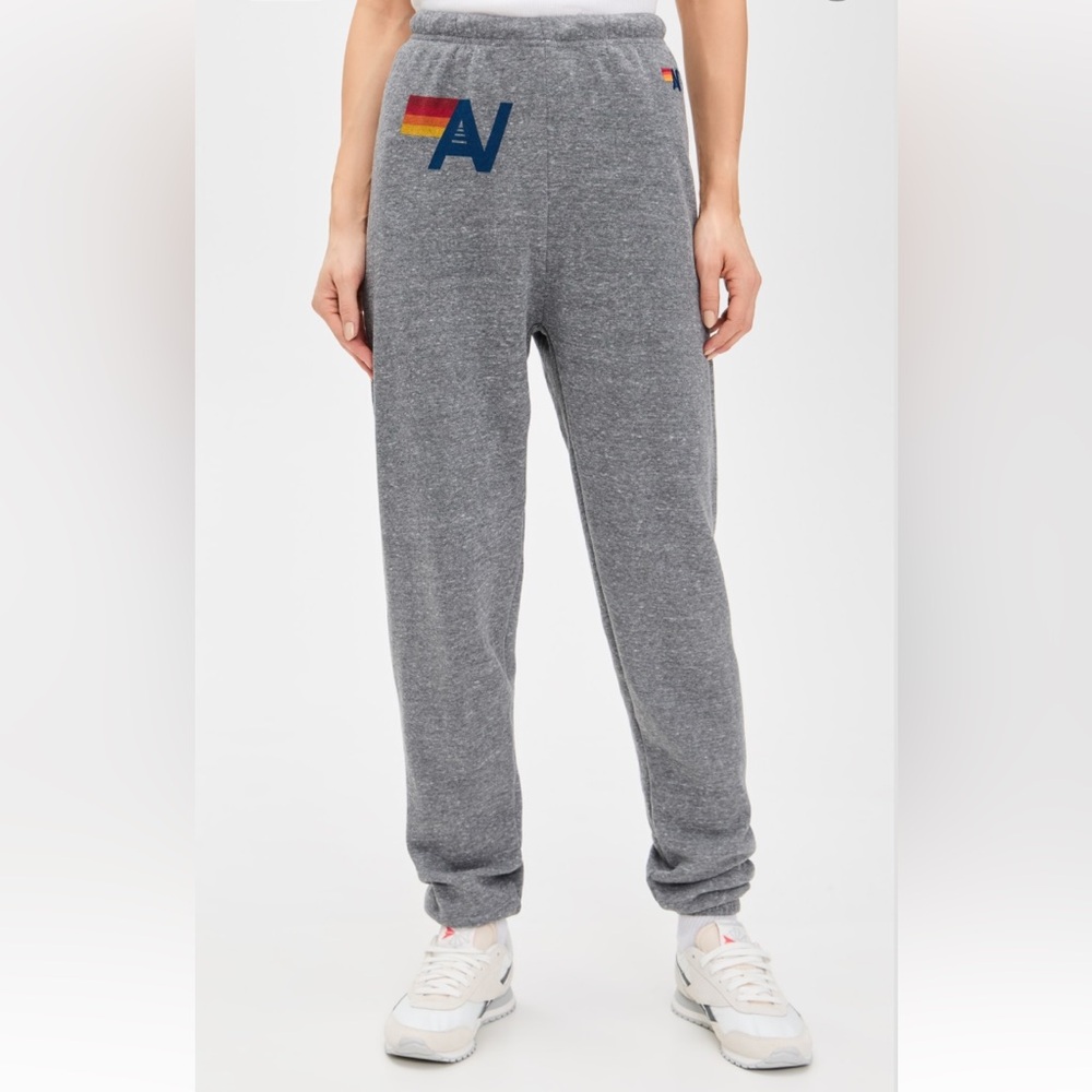 Aviator Nation Women’s Heather Grey Logo Sweatpants Size Small - Picture 8 of 14